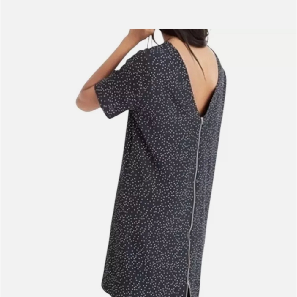 Elegant Black and White Polka Dot Dress